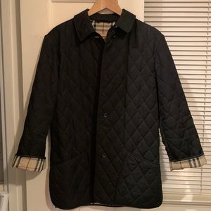 Burberry Black Vintage Diamond Quilted Jacket